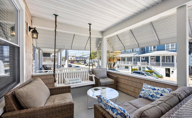 Bright coastal living room